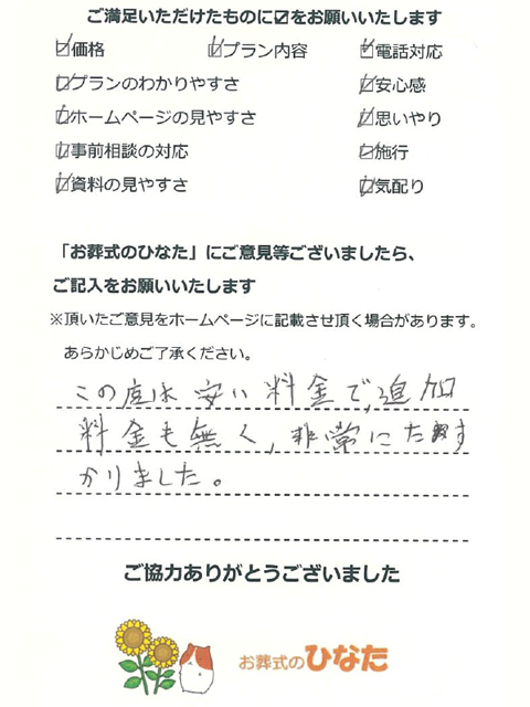 非常にたすかりました